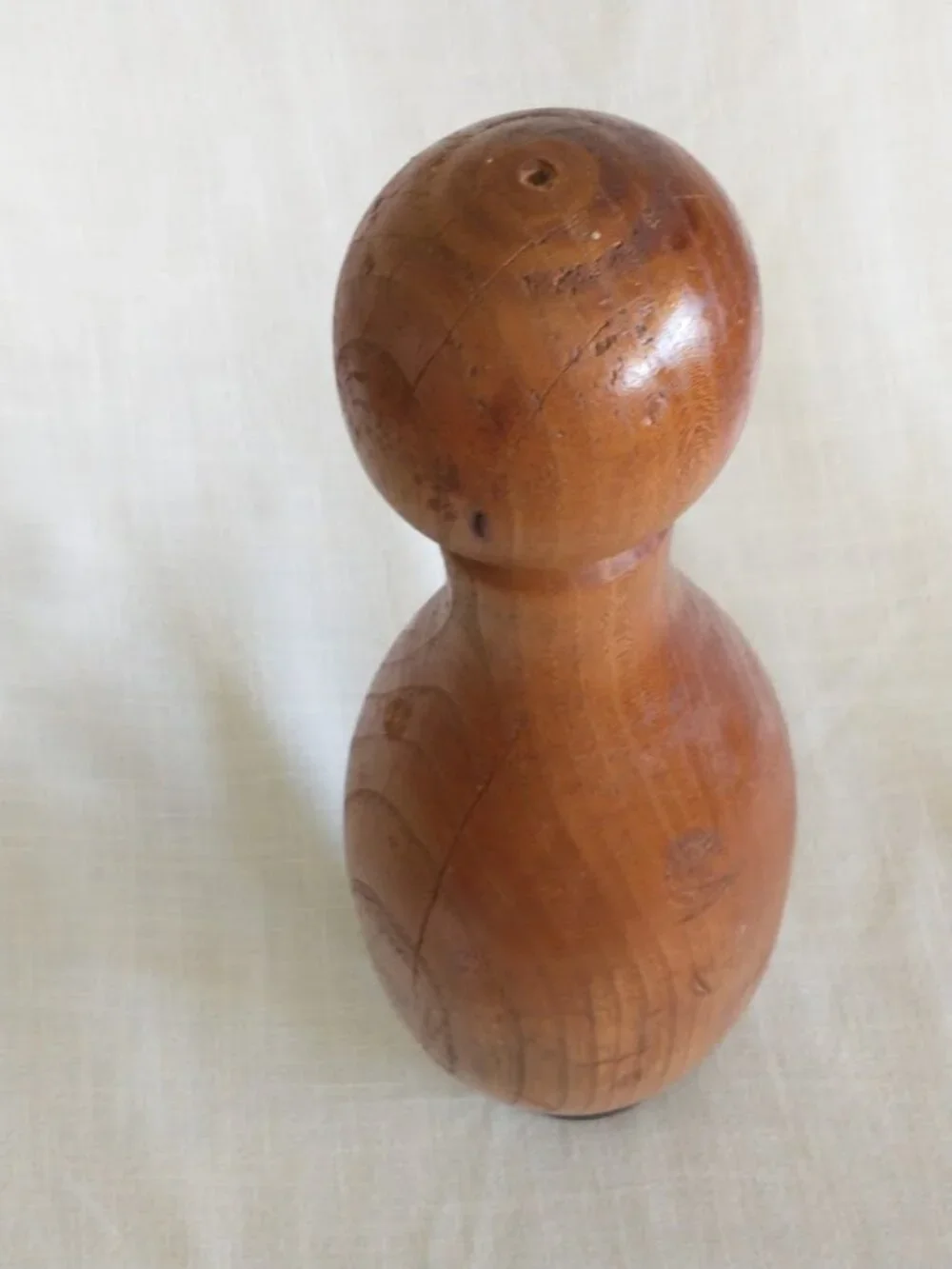 Bowling Pin - Vintage Turned Wooden Bowling Pin Decor / Collectible